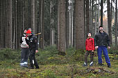 Umschneiden des neuen Maibaums und Arbeiten im Wald am 06.01.2019