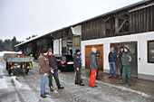 Umschneiden des neuen Maibaums und Arbeiten im Wald am 06.01.2019