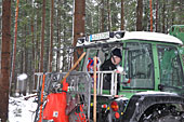 Umschneiden des neuen Maibaums und Arbeiten im Wald am 06.01.2019